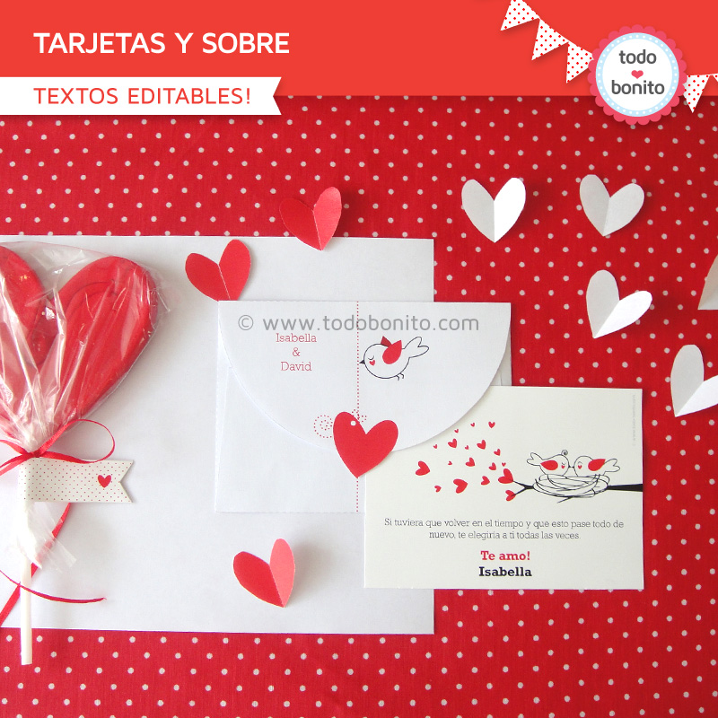 Decoraciones románticas para imprimir