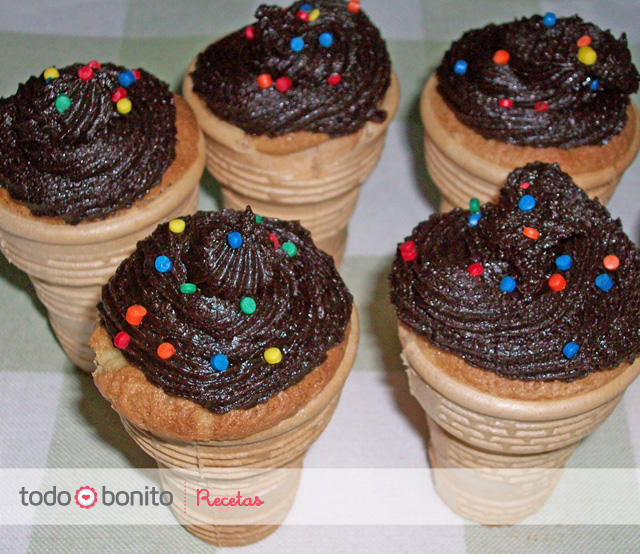 Receta: Cupcakes Heladitos