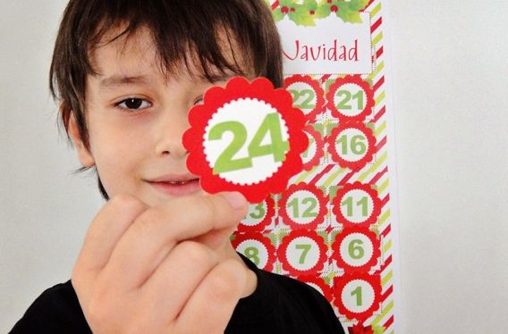 Calendario de Adviento para imprimir GRATIS!