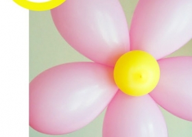 Flores con  globos