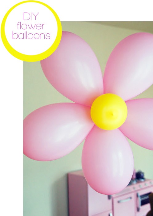 Flores con  globos