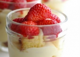 Receta postre Trifle de frutillas