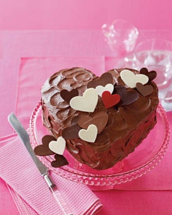 Torta corazón para San Valentín