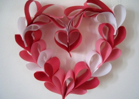 San Valentín: Guirnalda corazones