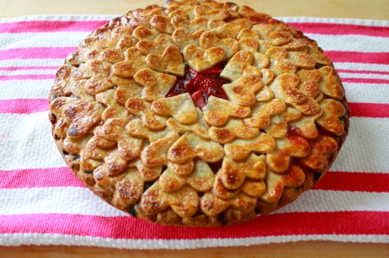 Original decoración de tartas con corazones
