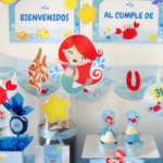 La Sirenita, kits imprimibles para un cumple en el mar