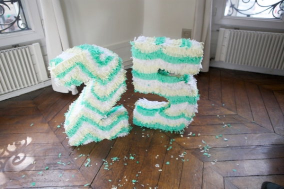 Piñata Número made in casa!