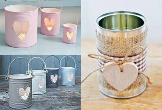 Ideas para decorar con latas