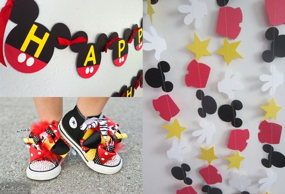 Diferentes ideas de decoración con Mickey Mouse