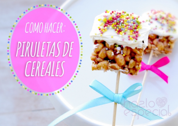 Piruletas de cereales