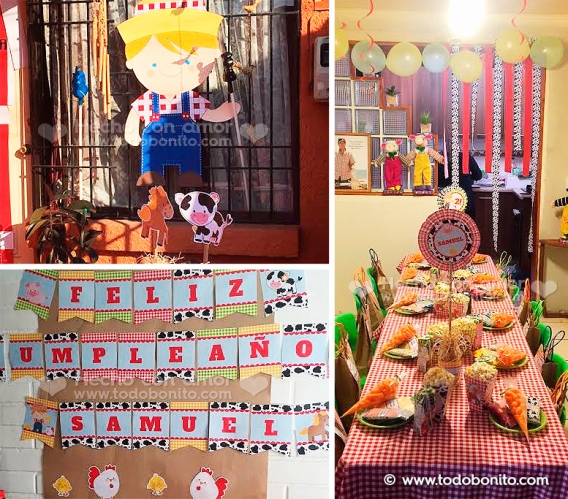 Cumpleaños en la granja para Samuel