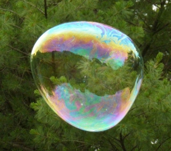 Burbujas gigantes en casa