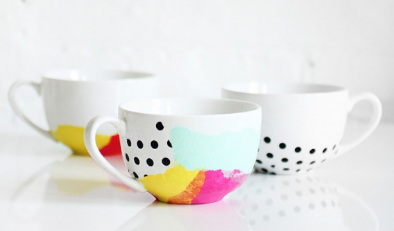 Tazas decoupage