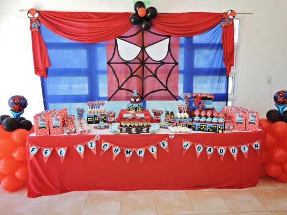 Hombre Araña en el cumple de Joaquín