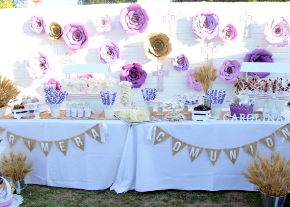 Shabby Chic Lila en la Primera Comunión de Carolina