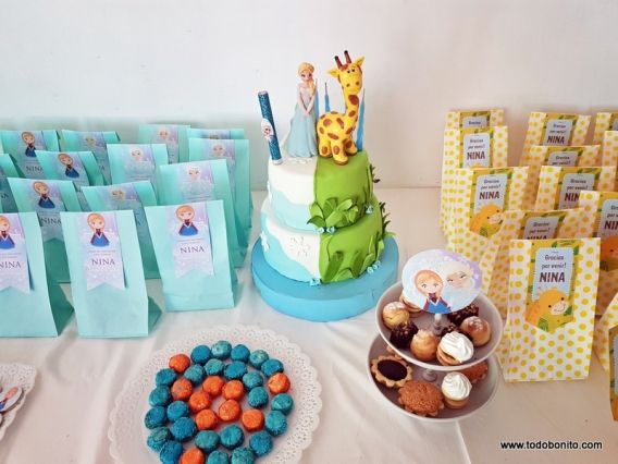 Frozen y Jirafas, todo en un mismo cumple