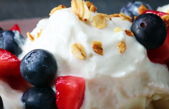 Banana split para desayunar