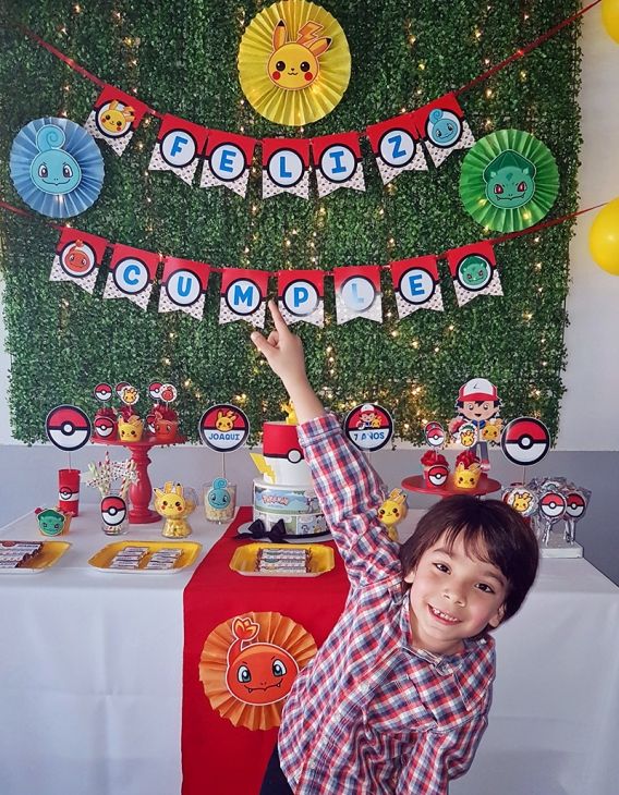 Pokémon en el cumpleaños de Joaquín