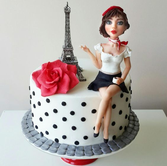 Las más preciosas tortas con la temática Paris