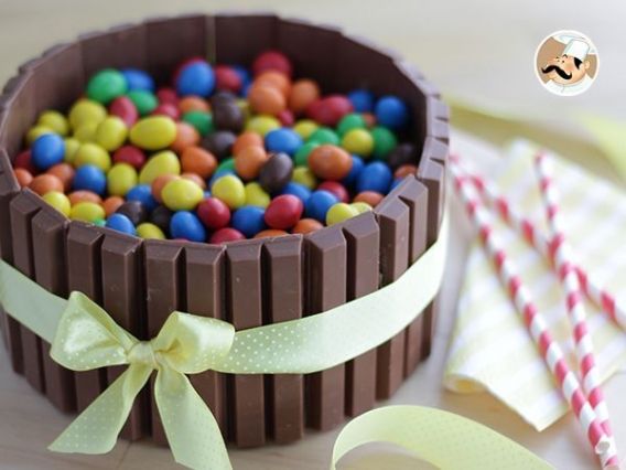 Torta kit kat con ganache de chocolate