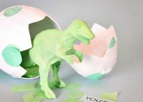 Cómo hacer huevos de dinosaurios
