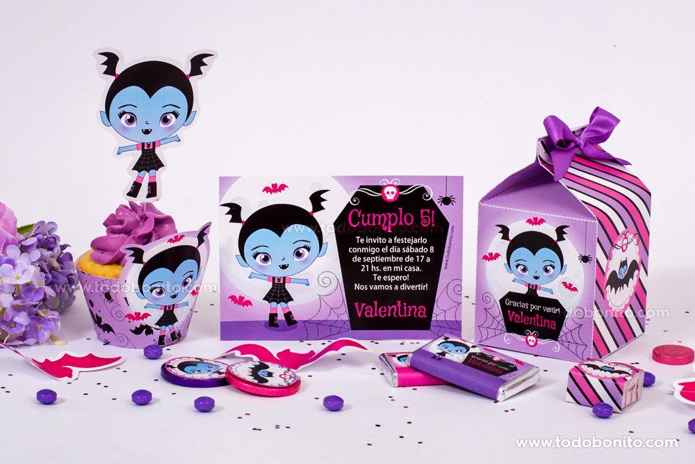 Diseños de Vampirina para decorar tu cumple