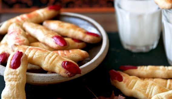 Dedos de bruja para Halloween