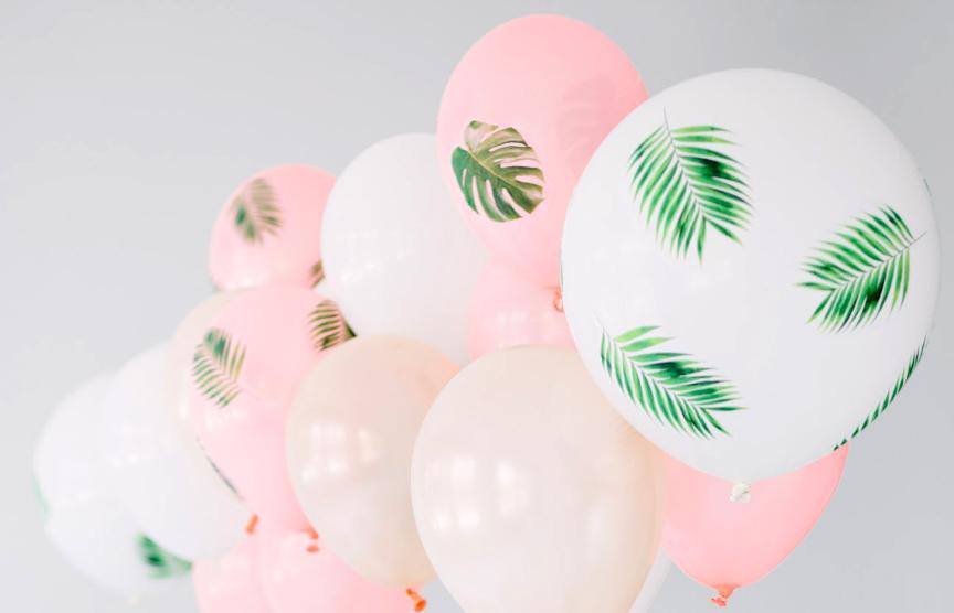 Como decorar globos para tu fiesta tropical