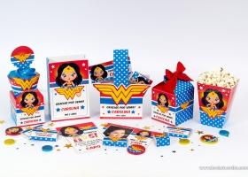 Kits imprimibles de la Mujer Maravilla