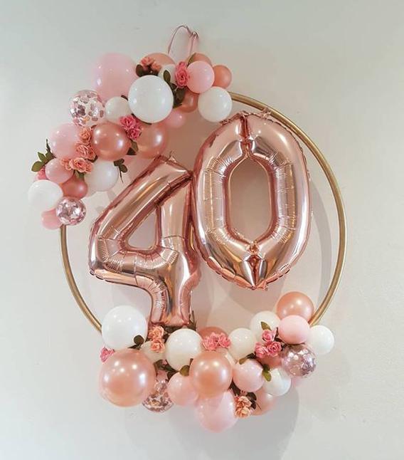 Decoración para tarta 50 Happy Birthday en oro rosa - Glitz & Glamour  Pink & Rose Gold para fiestas y cumpleaños