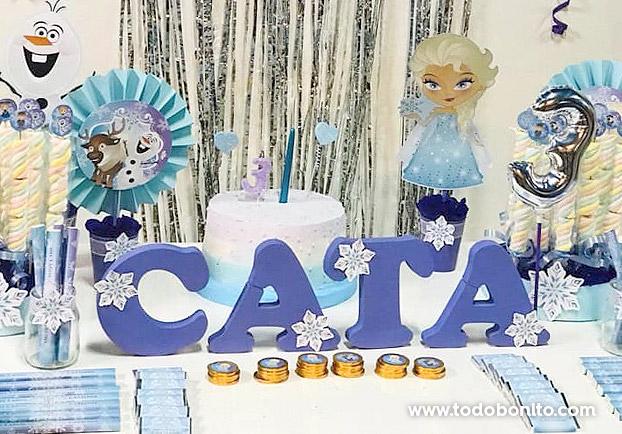 Celina y su cumpleaños con diseños imprimibles de Frozen - Todo Bonito