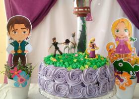 Cumpleaños decorado con Rapunzel
