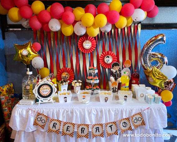 Kit de decoración de cumpleaños de Harry Potter | Suministros para fiesta  de cumpleaños de Harry Potter | Con cubierta de mesa de Harry Potter