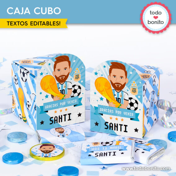 Cajas para imprimir selección argentina de fútbol