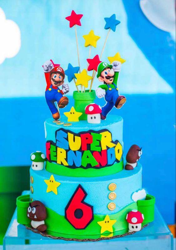 Ideas de tortas de Super Mario Bros