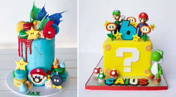 30 increíbles ideas de tortas de Super Mario Bros