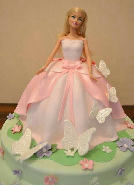Ideas torta de Barbie vestido