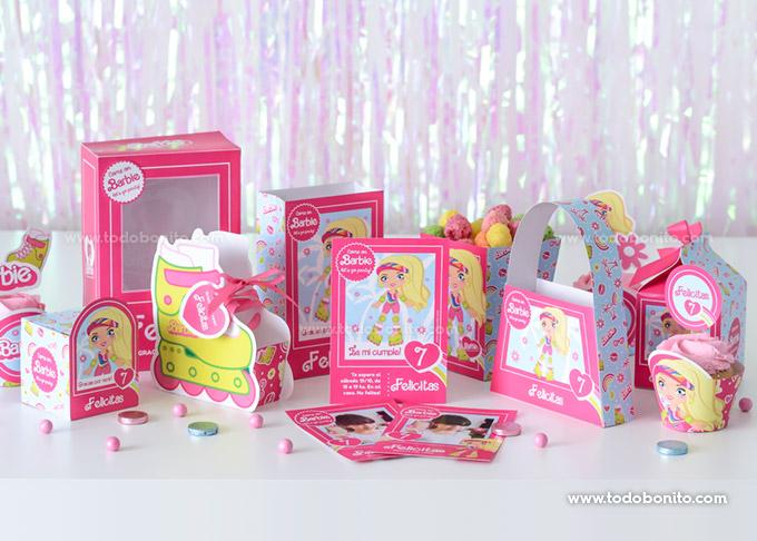 Hoy decoración completa de Barbie para cumpleaños de niña. En 2023