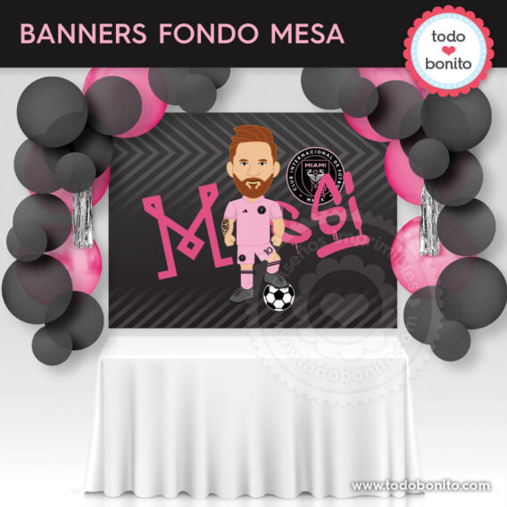 Banners para fondo de mesa Messi Inter Miami