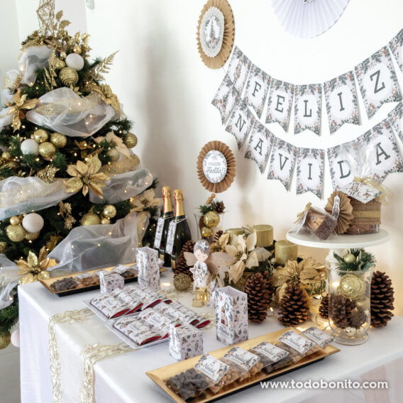 🎄 Mesa dulce de Navidad estilo nórdico