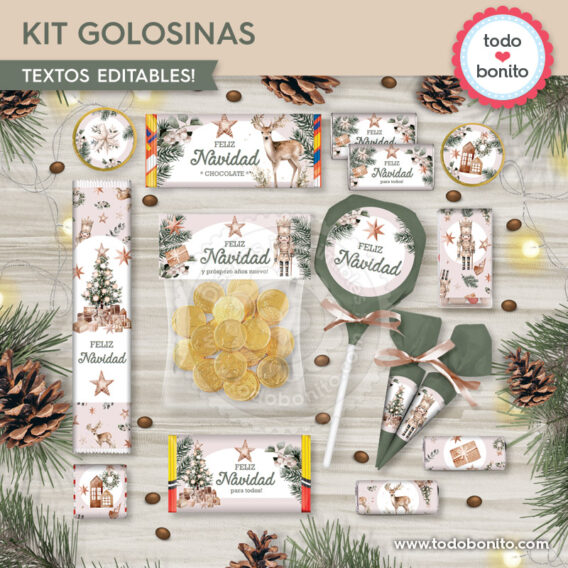 Descubre los kits Imprimibles de Navidad estilo nórdico