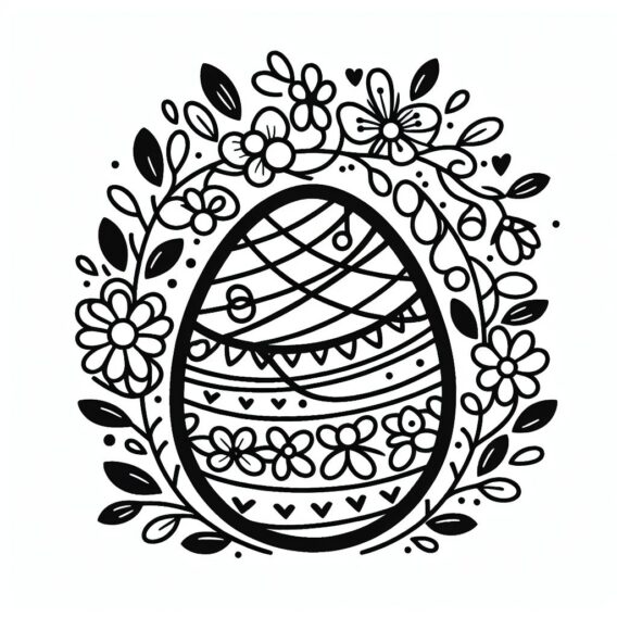 Huevos de Pascua para colorear | todobonito.com