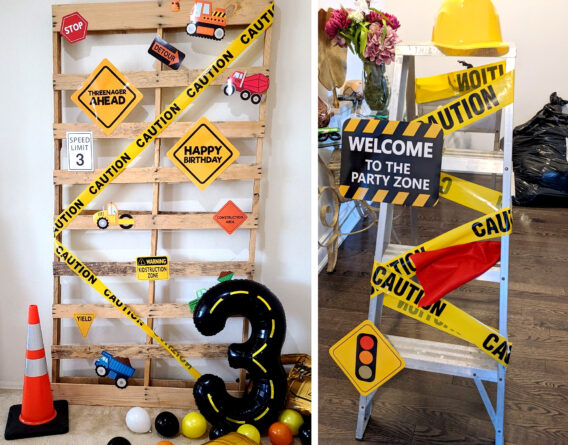 Ideas creativas para una fiesta temática de máquinas de construcción
