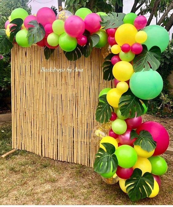 Cómo crear un ambiente tropical para tu fiesta de Stitch
