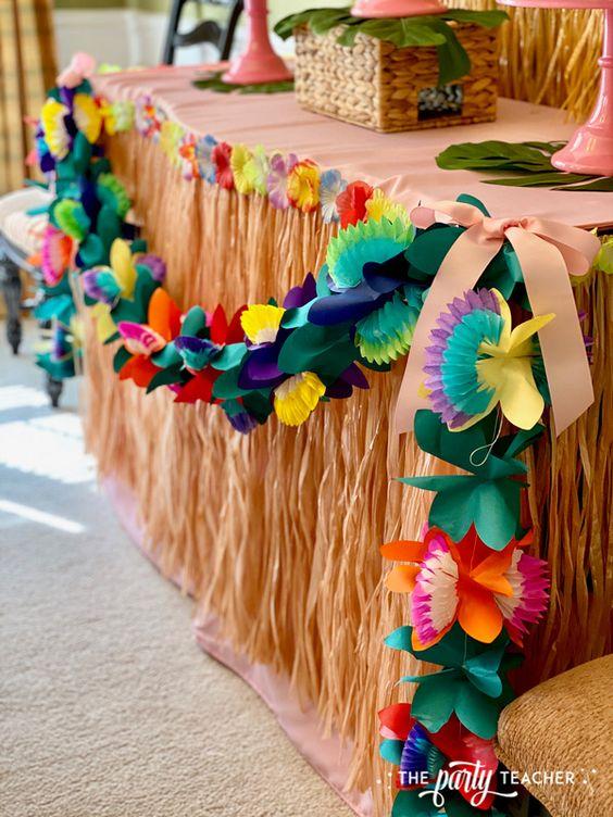 Cómo crear un ambiente tropical para tu fiesta de Stitch