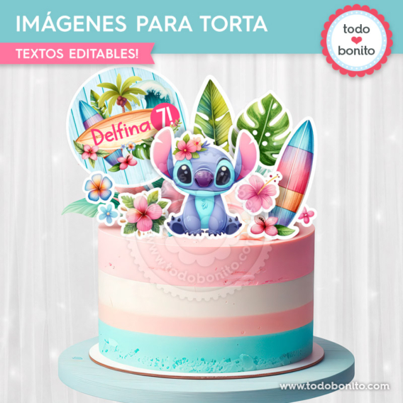 Imágenes para decorar la torta de Stitch