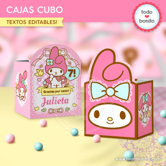 Cajas cubo My Melody