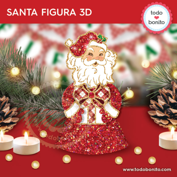 Papá Noel - Santa Claus de Papel 3D