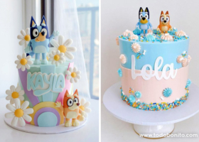 20 ideas encantadoras para decorar tortas de Bluey y Bingo