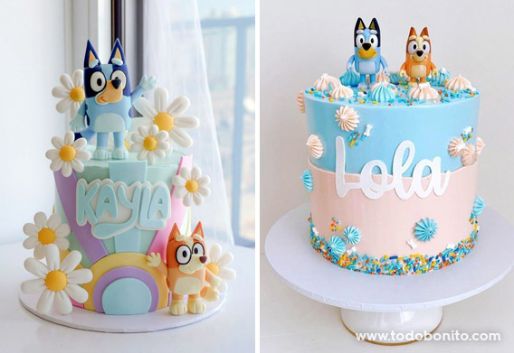 20 ideas encantadoras para decorar tortas de Bluey y Bingo